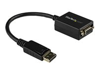 StarTech.com Adaptateur vidéo DisplayPort vers VGA - Convertisseur DP vers HD15 - M/F - 1920x1200 - Noir - Carte d'écran - DisplayPort (M) pour HD-15 (VGA) (F) - 27.94 cm - verrouillé - noir - pour P/N: DK30C2DAGPD, MST14DP123DP, TB32DP14, TB3CDK2DP, TB3CDK2DPUE, TB3DK2DPM2, TB3DKM2DPL DP2VGA2