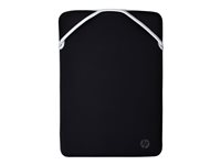 HP Reversible Protective - Housse d'ordinateur portable - 14.1" - noir, argent - pour Chromebook 14, 14a, 14b; ENVY 14; Laptop 14, 14s; Pavilion 14; Pavilion x360 Laptop 2F2J1AA