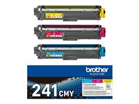 Brother TN241CMY - Pack de 3 - jaune, cyan, magenta - original - cartouche de toner - pour Brother DCP-9015, DCP-9020, HL-3140, HL-3150, HL-3170, MFC-9140, MFC-9330, MFC-9340 TN241CMY