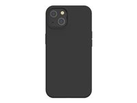 BIGBEN Connected Hard Case - Coque de protection pour téléphone portable - silicone doux au toucher - noir - pour Apple iPhone 13 COVSOFTIP1361B