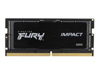 Kingston FURY Impact - DDR5 - kit - 64 Go: 2 x 32 Go - SO DIMM 262 broches - 5600 MHz / PC5-44800 - CL40 - 1.1 V - mémoire sans tampon - on-die ECC KF556S40IBK2-64