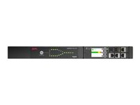 APC NetShelter - Commutateur de transfert automatique (rack-montable) - AC 207-253 V - 2000 VA - monophasé - USB, Ethernet 10/100/1000 - connecteurs de sortie : 12 - 1U - noir AP4421A