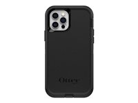 OtterBox Defender Series - ProPack Packaging - coque de protection pour téléphone portable - robuste - polycarbonate, caoutchouc synthétique - noir - pour Apple iPhone 12, 12 Pro 77-66179