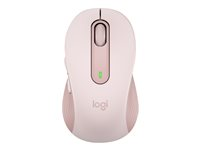 Logitech Signature M650 - Souris - optique - 5 boutons - sans fil - Bluetooth, 2.4 GHz - récepteur USB Logitech Logi Bolt - rose 910-006254