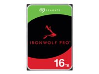 Seagate IronWolf Pro ST16000NT001 - Disque dur - 16 To - interne - 3.5" - SATA 6Gb/s - 7200 tours/min - mémoire tampon : 256 Mo - avec 3 ans de Seagate Rescue Data Recovery ST16000NT001